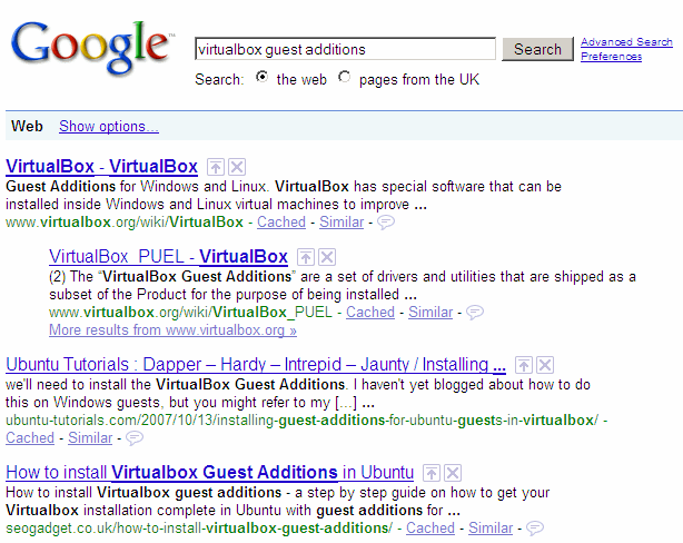 images google co uk. Here's the screenshots of the Google.co.uk results: Before: